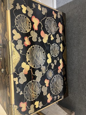 Lot 768 - A Japanese Lacquer Kobako Traveling Chest