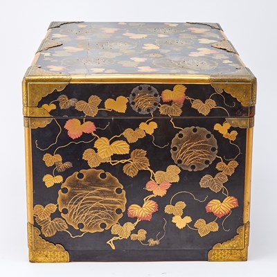 Lot 768 - A Japanese Lacquer Kobako Traveling Chest