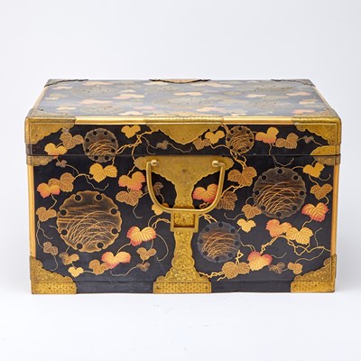 Lot 768 - A Japanese Lacquer Kobako Traveling Chest