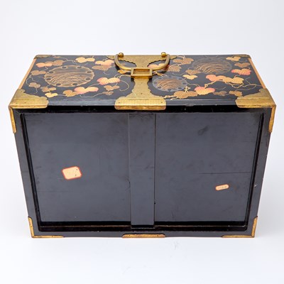 Lot 768 - A Japanese Lacquer Kobako Traveling Chest