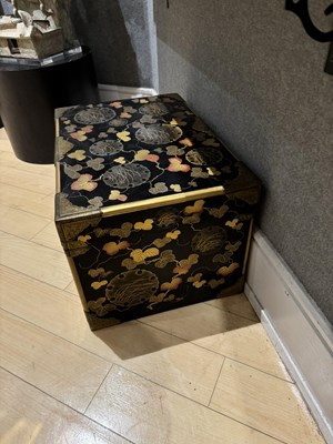 Lot 768 - A Japanese Lacquer Kobako Traveling Chest