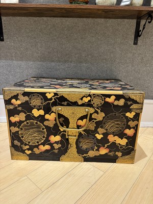 Lot 768 - A Japanese Lacquer Kobako Traveling Chest