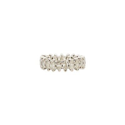 Lot 1156 - Platinum and Diamond Band Ring