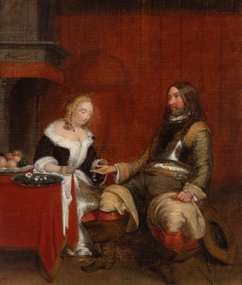 Lot 10 - Follower of Gerard Ter Borch