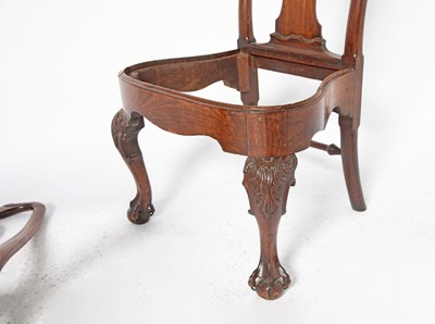 Lot 495 - Pair of George II Mahogany Side Chairs