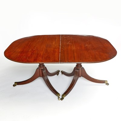 Lot 222 - George III Mahogany Double-Pedestal Dining Table