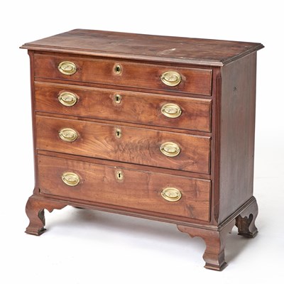 Lot 364 - Chippendale Walnut Chest of Drawers