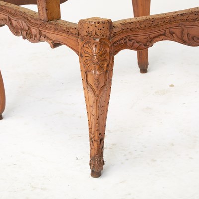 Lot 397 - Louis XV Walnut Fauteuil a la Reine