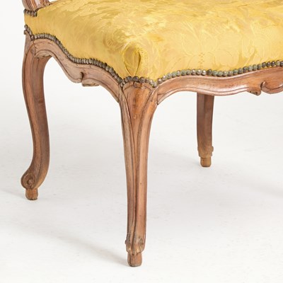 Lot 401 - Pair of Louis XV Beechwood Side Chairs by Matthieu de Bauve