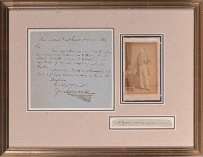 Lot 751 - Charles Dickens sends a signed CDV-eventually!