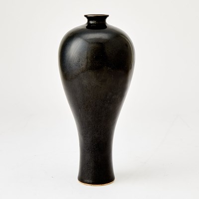 Lot 115 - A Chinese Dark Glazed Porcelain Vase