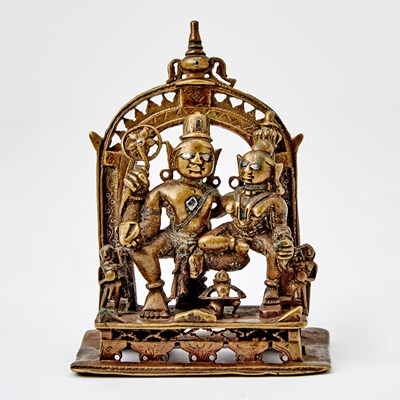 Lot 325 - ASilver-Inlaid Indian Bronze Votive Shrine