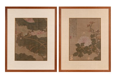 Lot 529 - A Pair of Chinese Paintings, Attribute to Zou Yigui