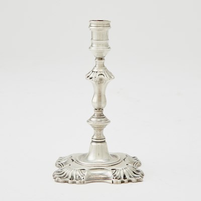 Lot 107 - George II Sterling Silver Taperstick