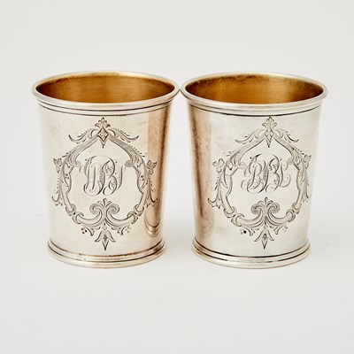 Lot 91 - Pair of American Sterling Silver Julep Cups