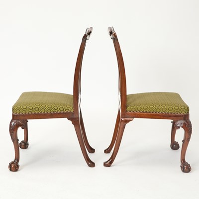 Lot 727 - Set of Nine George II Walnut Dining Chairs