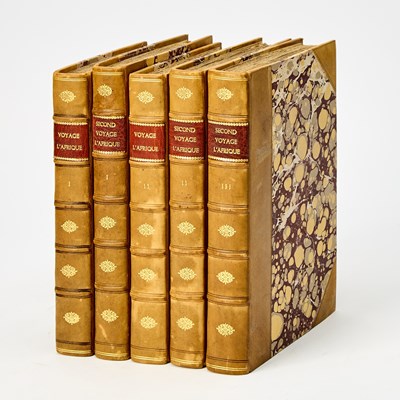 Lot 154 - An attractively bound set of the first and second voyages of Levaillant in South Africa