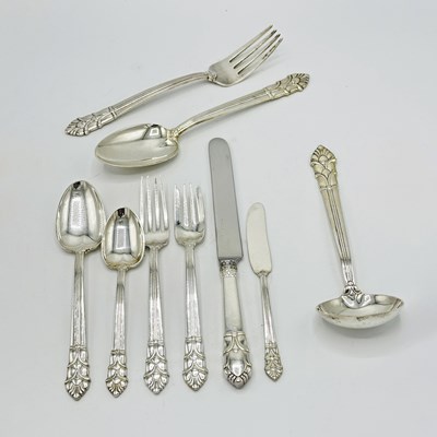 Lot 1196 - Partial Tiffany & Co. Sterling Silver "Palmette" Pattern Flatware Service