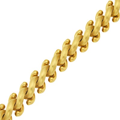 Lot 1198 - Gold Link Bracelet