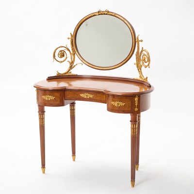 Lot 338 - Louis XVI Style Walnut Reniform Dressing Table / Vanity