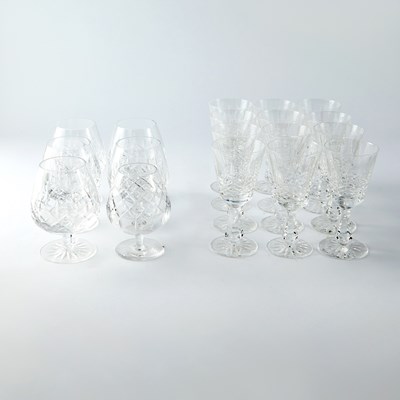 Lot 86 - Group of Seventeen Waterford Glass Goblets and Snifters