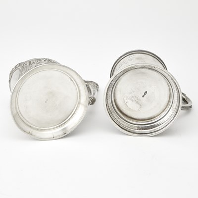 Lot 557 - Two Russian Silver Tea Glass Holders