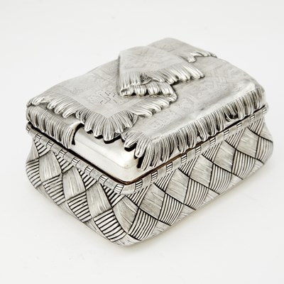 Lot 533 - Russian Silver Trompe L'oeil Box