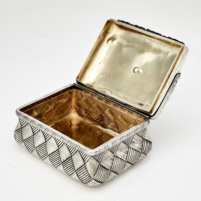 Lot 533 - Russian Silver Trompe L'oeil Box