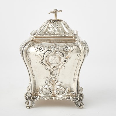 Lot 199 - George III Sterling Silver Tea Caddy