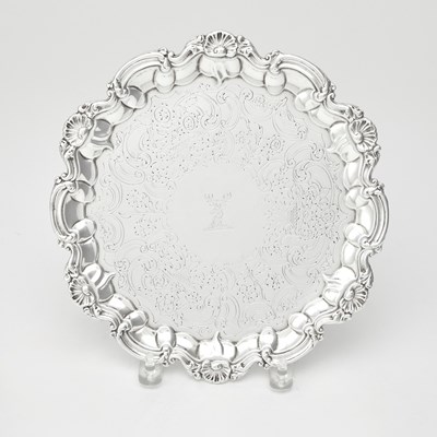 Lot 532 - Victorian Sterling Silver Salver