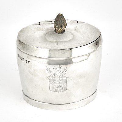 Lot 518 - George III Sterling Silver Tea Caddy