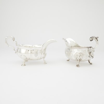 Lot 147 - Two Victorian Sterling Silver Sauceboats