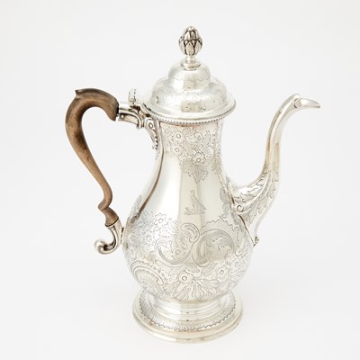 Lot 178 - George III Sterling Silver Coffee Pot