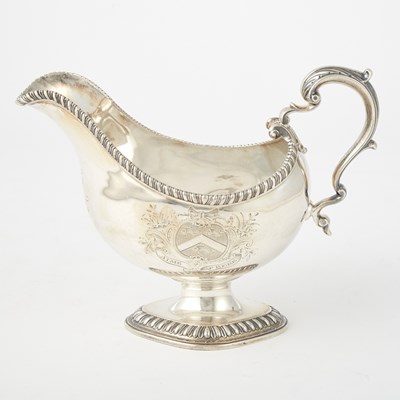 Lot 198 - George II Sterling Silver Sauceboat