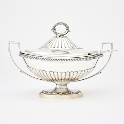 Lot 179 - George III Sterling Silver Covered Sauce Tureen