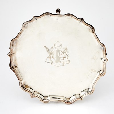 Lot 165 - English Sterling Silver Salver