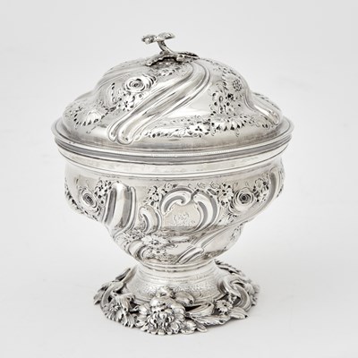 Lot 506 - George II Sterling Silver Covered Sugar Bowl