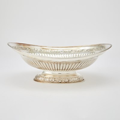 Lot 111 - English Sterling Silver Cake Basket