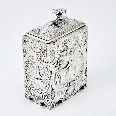 Lot 544 - Continental Silver Tea Caddy