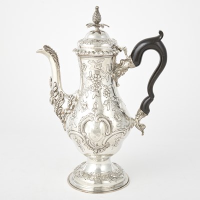 Lot 211 - George III Sterling Silver Coffee Pot