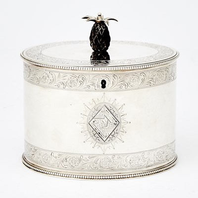 Lot 510 - George III Sterling Silver Tea Caddy