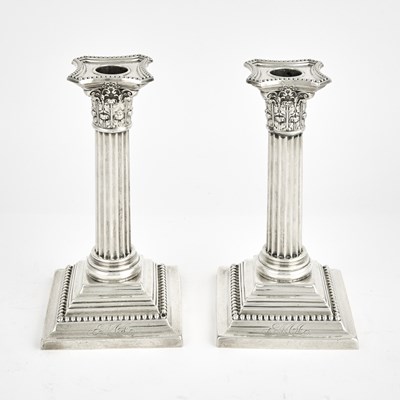 Lot 241 - Pair of Gorham Sterling Silver Candlesticks