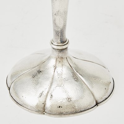 Lot 351 - A Japanese Silver Five-Light Candle Labra