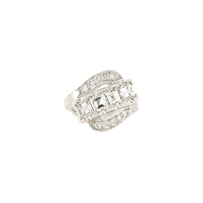 Lot 1149 - Platinum and Diamond Ring