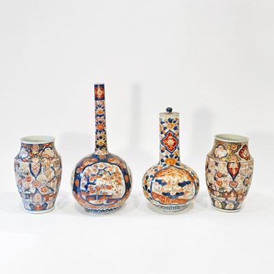 Lot 1074 - Four Imari Porcelain Vessels