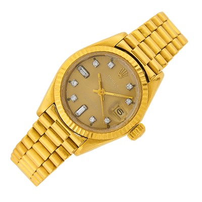 Lot 101 - Rolex Gold and Diamond 'Datejust' Wristwatch, Ref. 6917