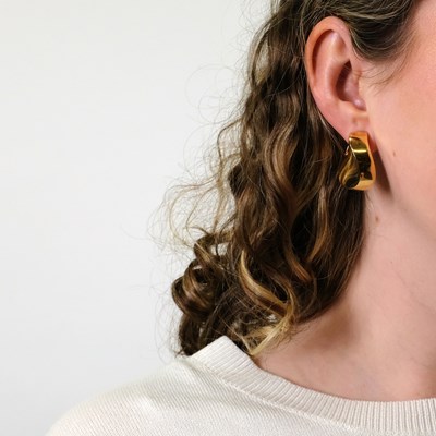 Lot 40 - Vhernier Pair of Gold Earclips