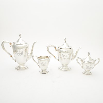 Lot 513 - Frank M. Whiting Sterling Silver Tea and Coffee Service