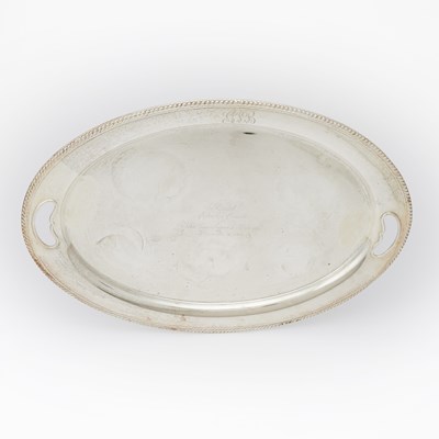 Lot 207 - Gorham Sterling Silver Two Handled Tray