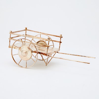 Lot 18 - Cartier Sterling Silver Model of a Cart